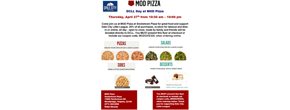 DCLL Day at MOD Pizza