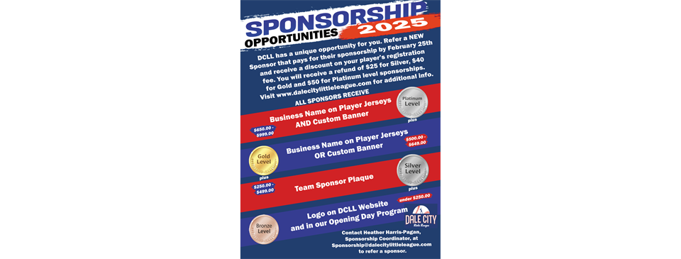 Sponsor Our League 2025