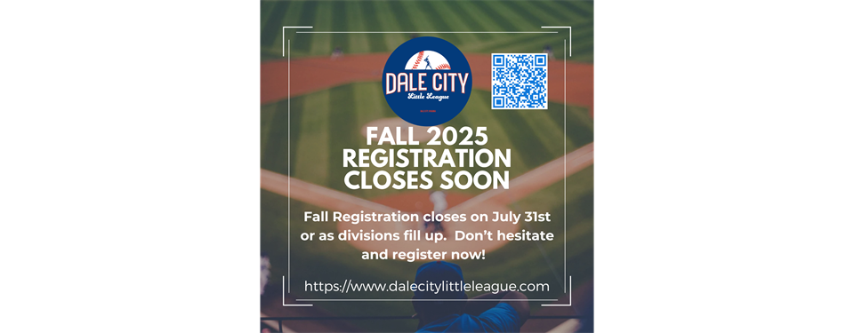 Fall 2025 Registration Open!