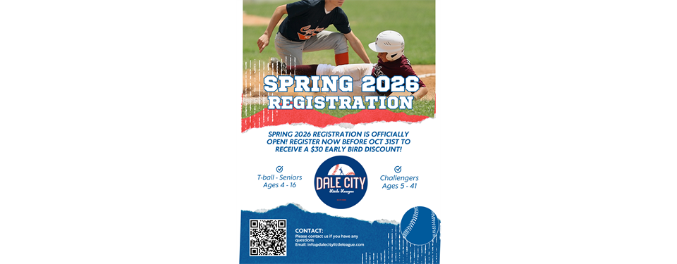 Spring 2026 Registration Open!