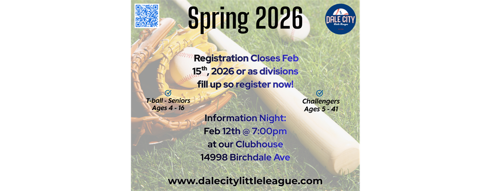 Spring 2026 Registration Open!